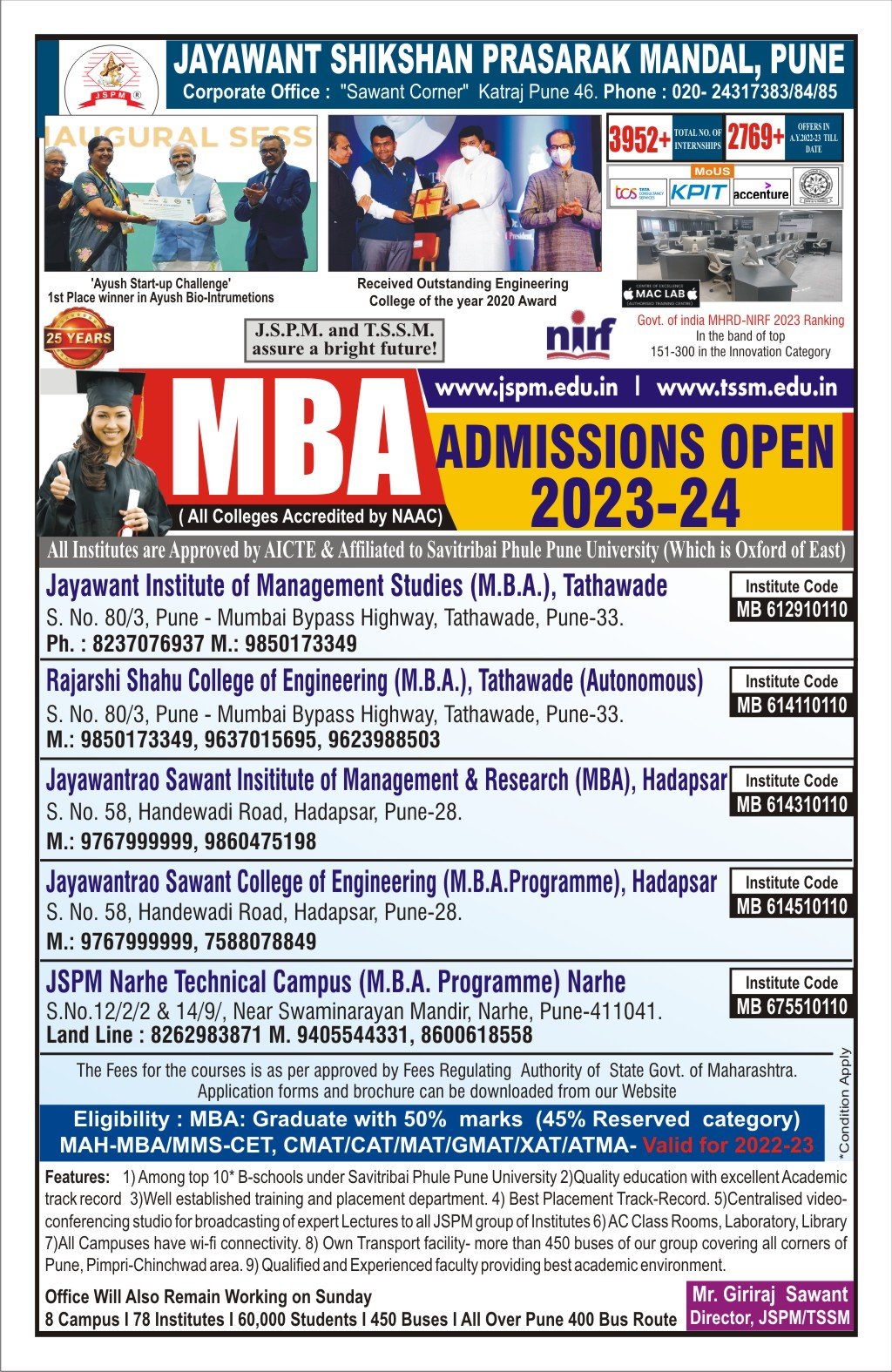 Admission Advertisement MBA